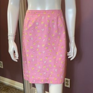 Glow in the Dark White Label Lilly Pulitzer Nightlights Firefly Print Skirt